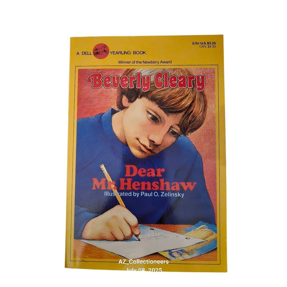 Dear Mr. Henshaw by Beverly Cleary - yearling book - isbn 0440417945